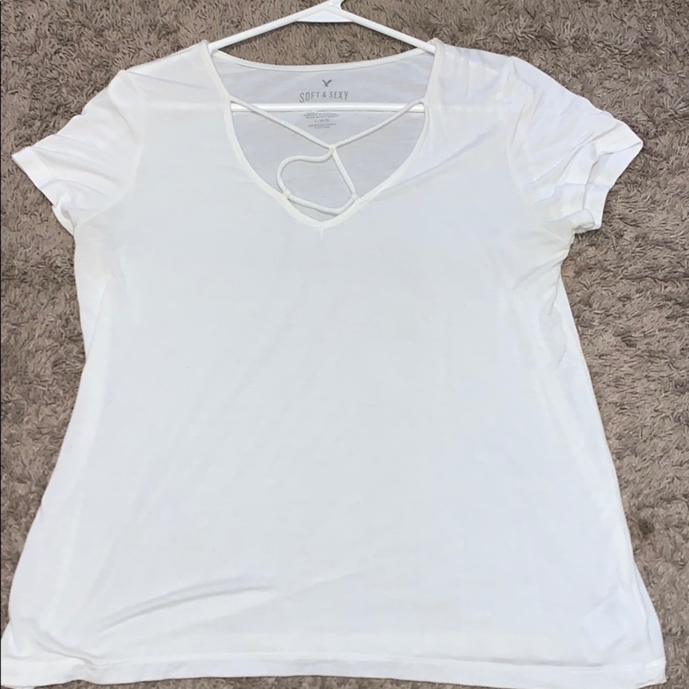 American eagle white comfy tee
